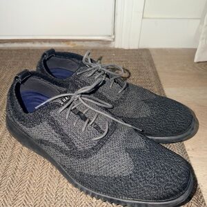 Men's Black Knit Oxford- Cole Haan